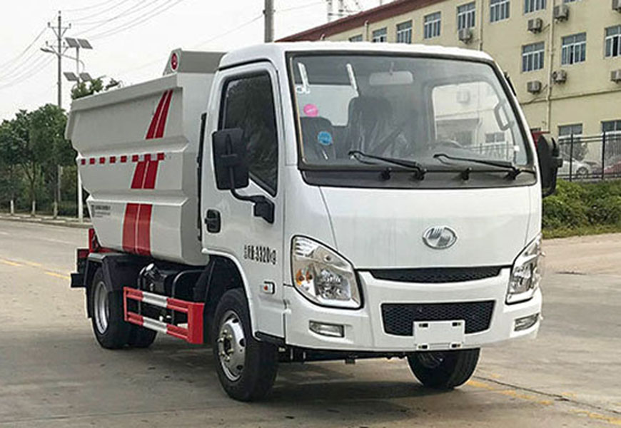 躍進(jìn)S70后裝高位掛桶無(wú)泄漏垃圾車 國(guó)六