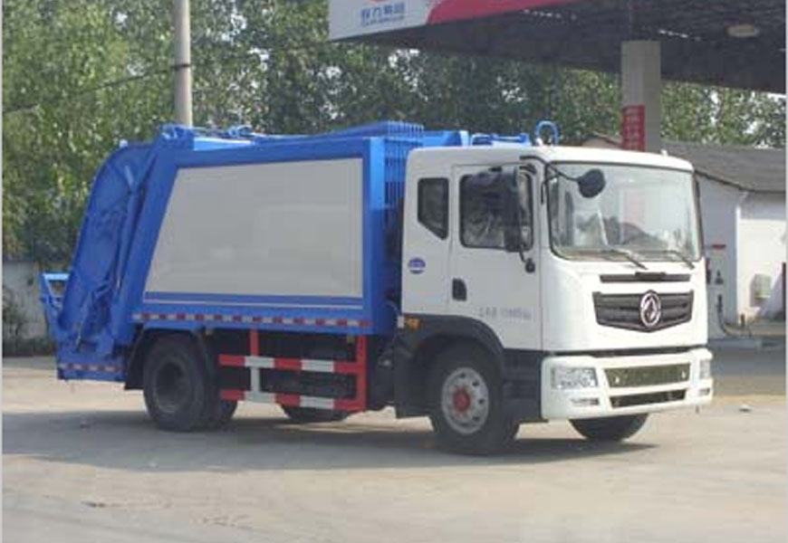 國五東風10-12方壓縮式垃圾車